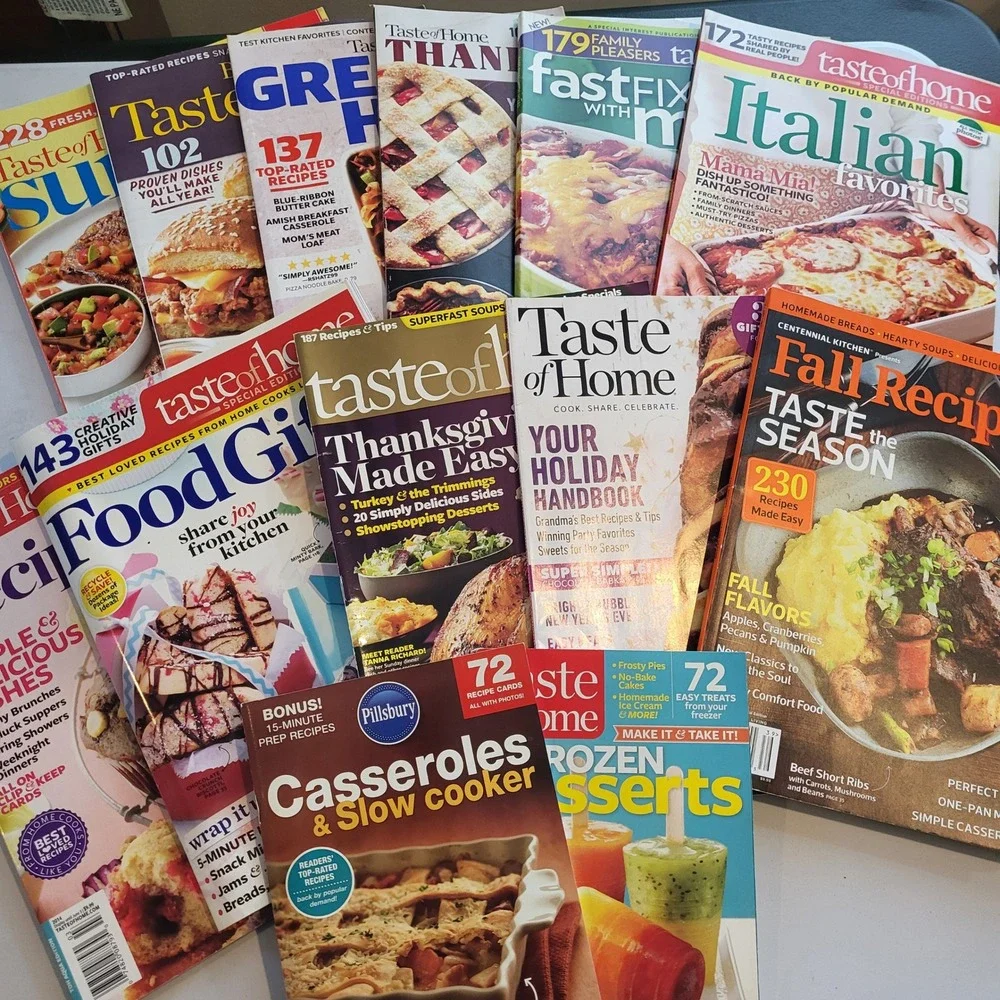Taste of Home Pillsbury Magazine Lot 12 Holiday Summer Italian Recipes Casserole
